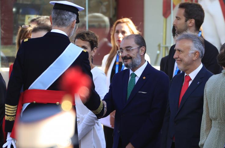 El Presidente de Aragón participa en el Día de la Fiesta Nacional de España