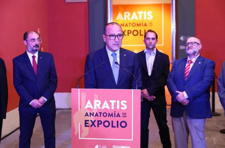 Inauguración de la exposición "Aratis, anatomía de un expolio"