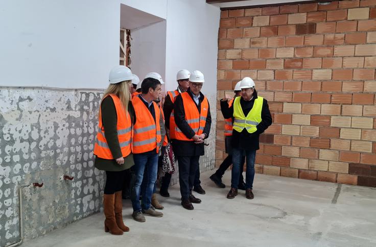 Felipe Faci visita las obras del CRIET de Alcorisa