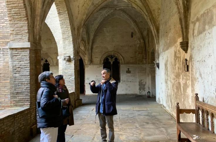 Visita de técnicos del Gobierno de Aragón al Monasterio de las Canonesas