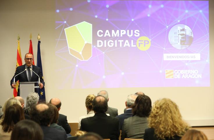 Presentación de la sede central del Campus Digital de Formación Profesional de Aragón
