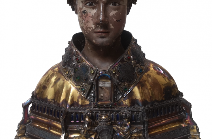 Restauración del busto de S. Lorenzo de la Seo