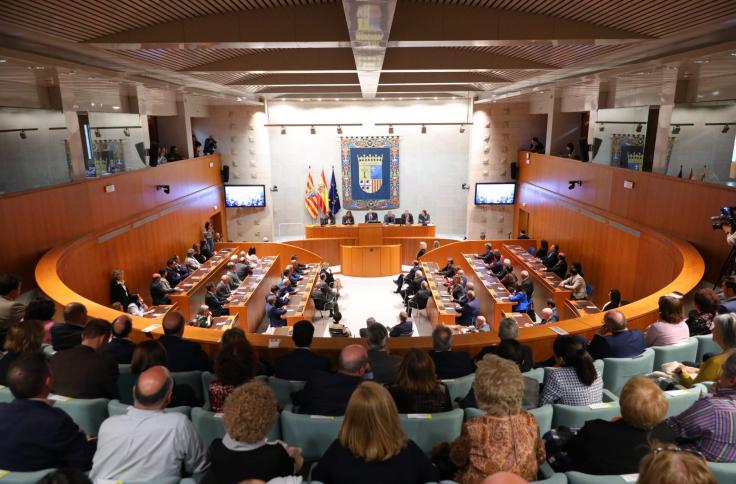 Acto institucional del 40 aniversario de las Cortes de Aragón en La Aljafería