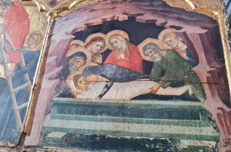 Restauración del retablo de los santos Julián y Lucía, de Jaume Serra