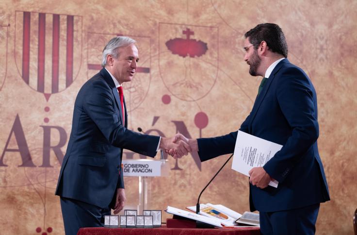 Los nuevos consejeros del Gobierno de Aragón toman posesión