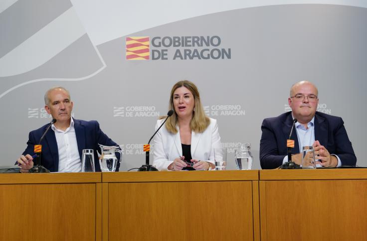 La consejera de Educación, Ciencia y Universidades del Gobierno de Aragón, Claudia Pérez Forniés, da a conocer los principales datos y novedades del curso 2023/2024.