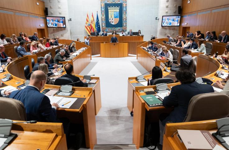 Sesión plenaria de la Cortes de Aragón 28/09/2023