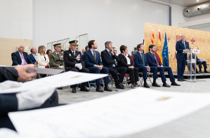Ceremonia de entrega de las condecoraciones al Mérito Policial en Aragón 2023, celebrada en Barbastro.