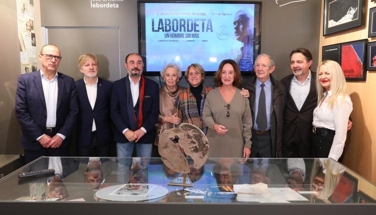 El Presidente de Aragón asiste al acto organizado con motivo del Premio Forqué al documental, Labordeta, un hombre sin más”