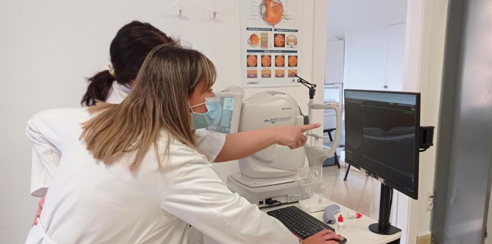 Personal de Óptica y Enfermería de ARCOFT en las consultas del CME Ramón y Cajal