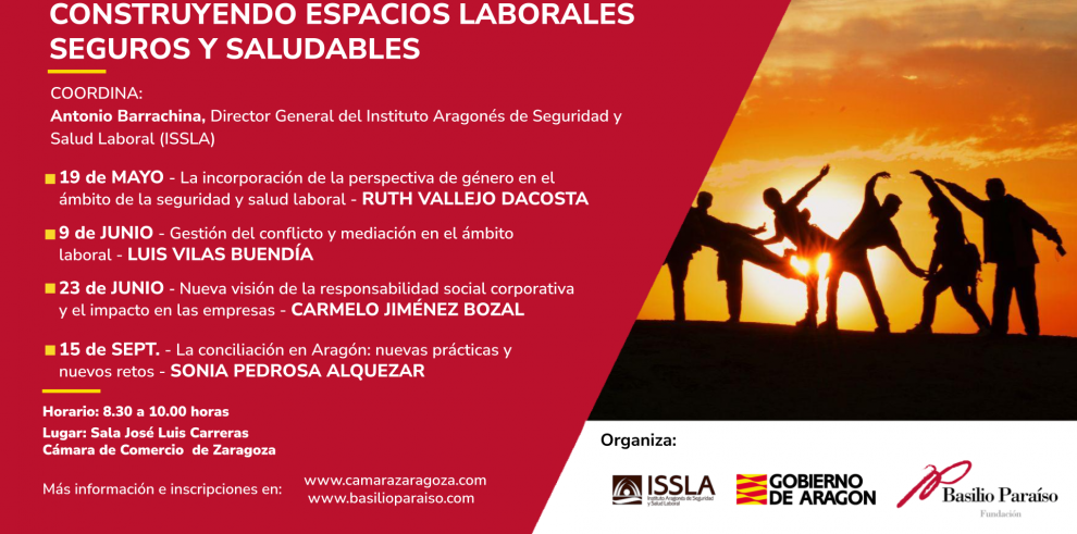 Ciclo de café-coloquios sobre salud laboral organizado por el ISSLA y Fundación Basilio Paraíso