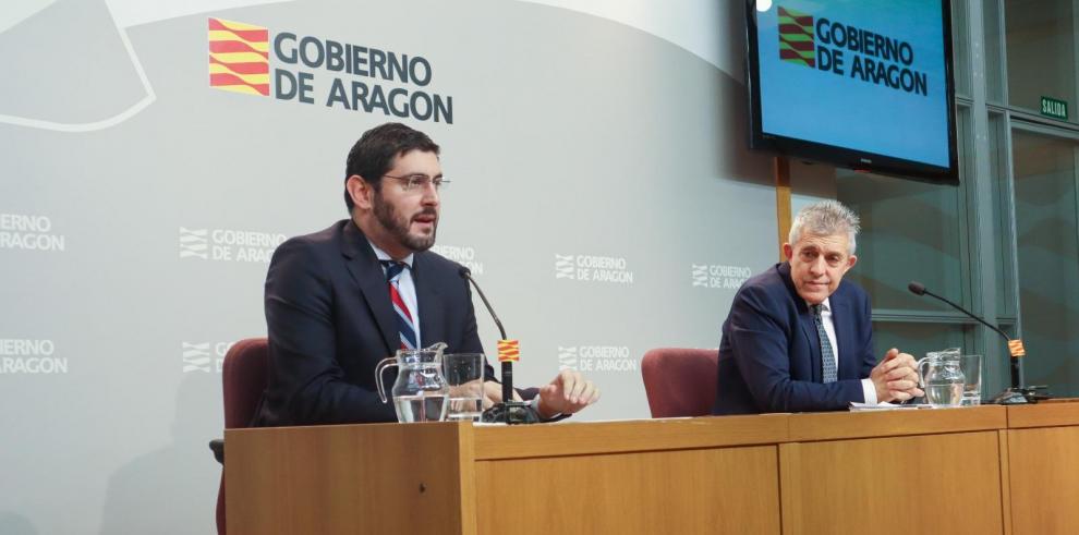 Alejandro Nolasco y Ángel Samper, en sala de prensa