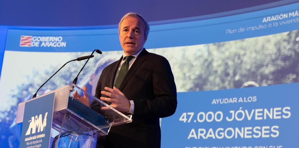 Azcón presenta el Plan Aragón Más Vivienda 2024-2030