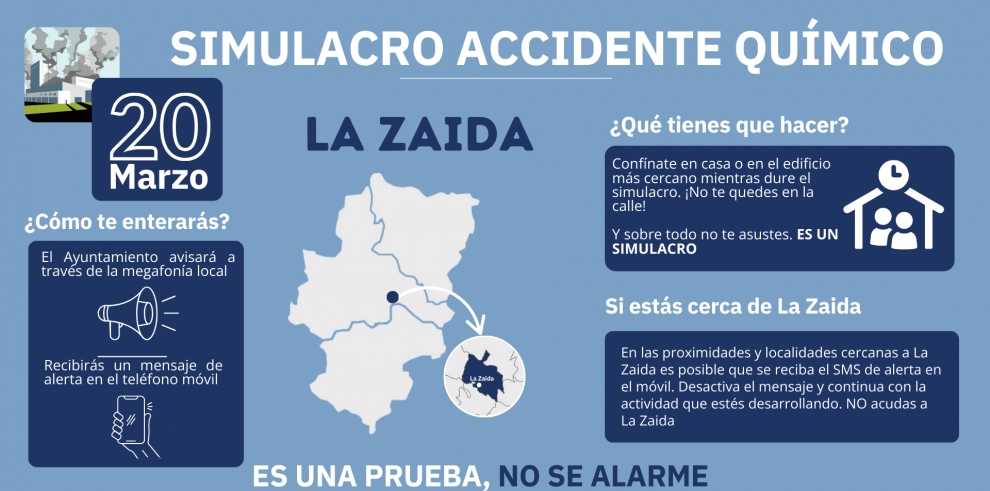Image 2 of article El 112 Aragón activará este miércoles el sistema ES-Alert en La Zaida en un simulacro de riesgo químico