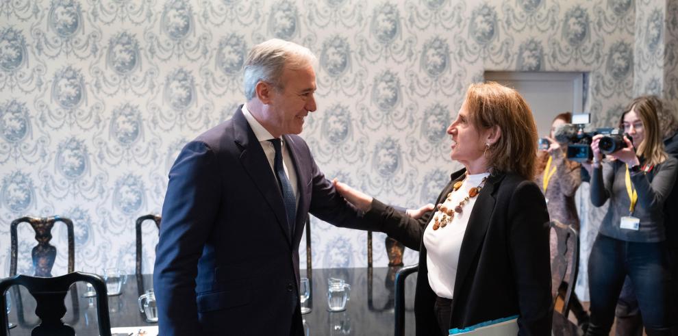 El presidente se reúne con la ministra Teresa Ribera