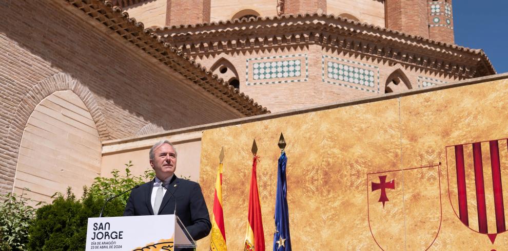 El presidente del Gobierno de Aragón participa en el acto institucional organizado con motivo del Día de Aragón en Teruel