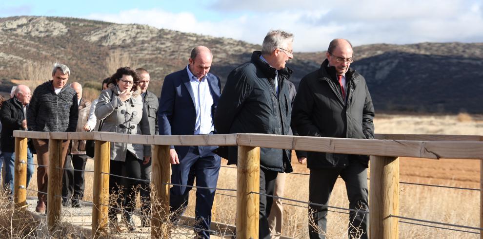 El Presidente de Aragón anuncia que este mes se enviará al Gobierno central los justificantes para las reducciones fiscales a las actividades agrarias afectadas por la sequía