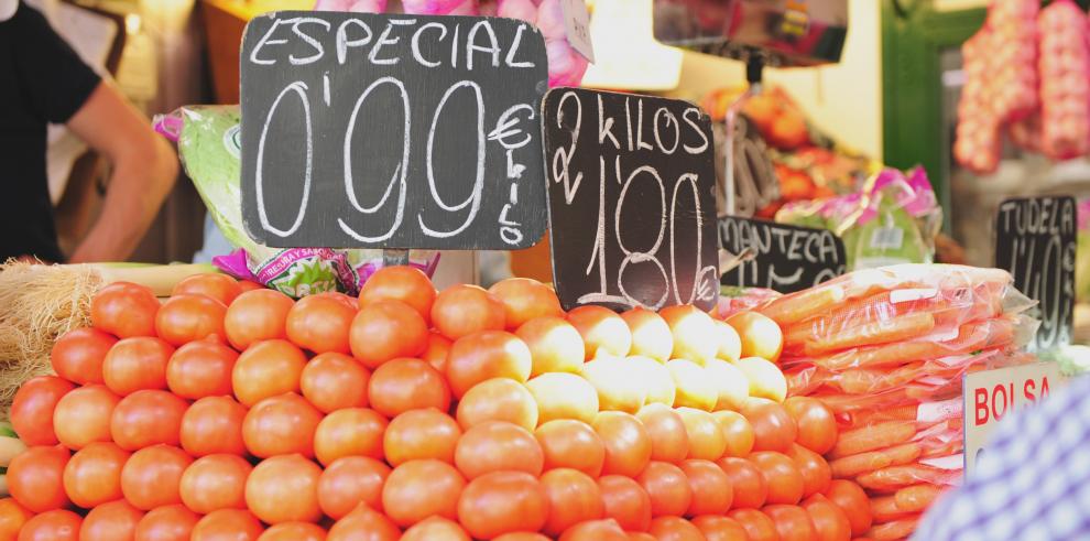 La tasa de inflación se sitúa en mayo en el 2,3% en Aragón y en el conjunto de España, dos décimas por encima del mes anterior