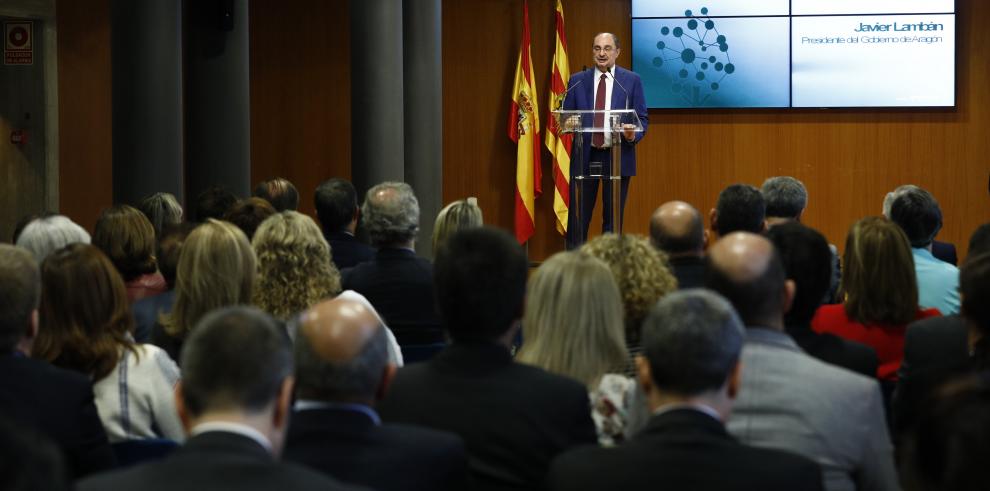 Lambán anima a las pymes a seguir contribuyendo a colocar a Aragón en cabeza del crecimiento económico y social