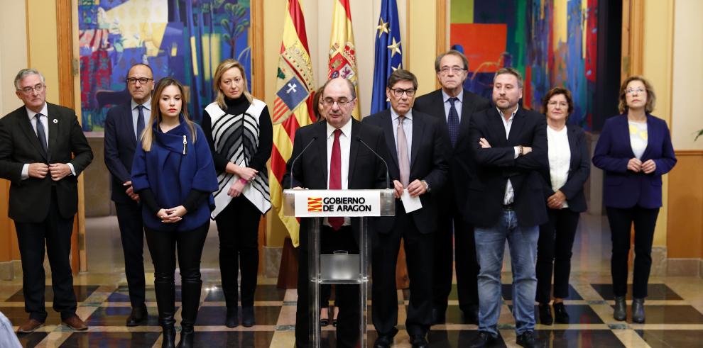 El Gobierno de Aragón envía un mensaje de tranquilidad y seguridad a la sociedad en su balance de los cien primeros días de gestión