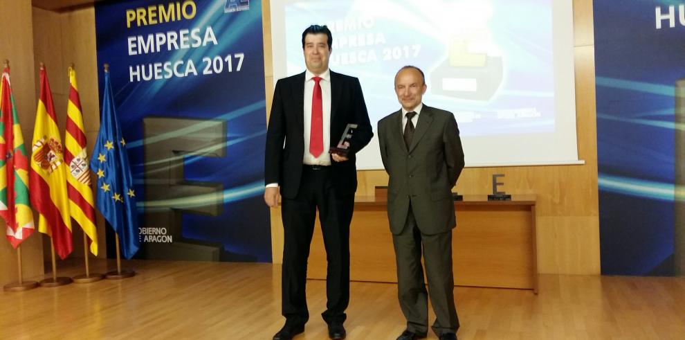 La compañía Levitec Sistemas, Premio Empresa Huesca 2017