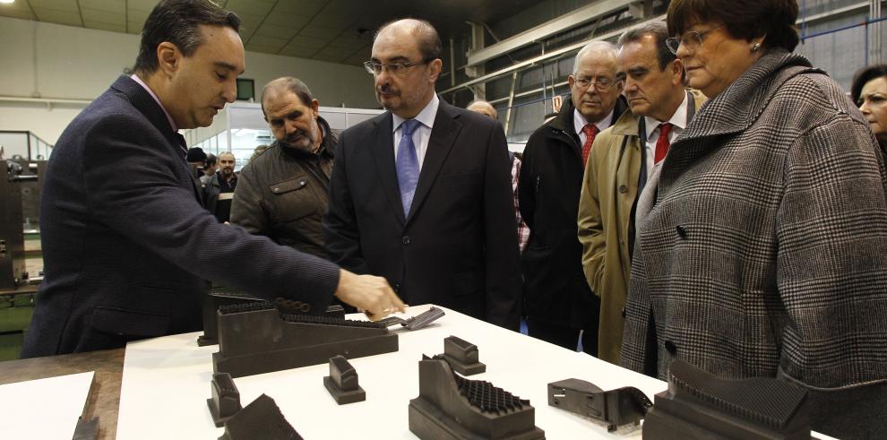 El Presidente de Aragón celebra el 40 aniversario de la empresa Tecmoplas de Torres de Berrellén