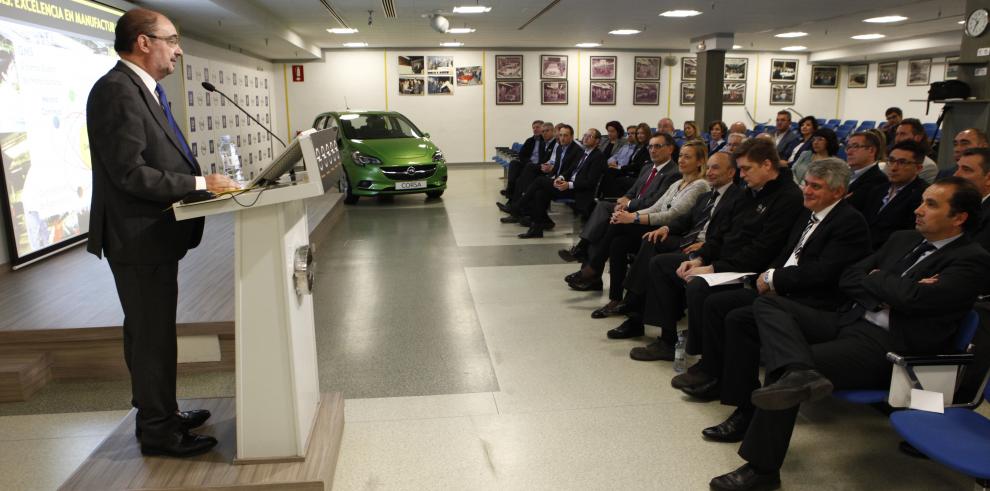  El Presidente de Aragón comparte jornada en GM/Opel España con las empresas galardonadas con el Sello de Oro Aragón Empresa 