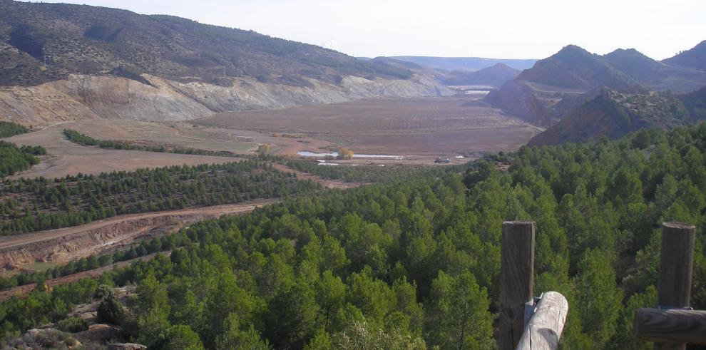 La restauración de la mina de carbón de Estercuel demuestra que la actividad minera es compatible con el respeto al medio ambiente