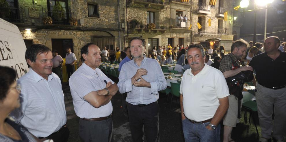 El presidente de Aragón ha visitado Boltaña