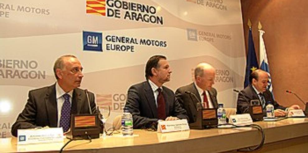 Rueda de prensa del Gobierno de Aragón y General Motors