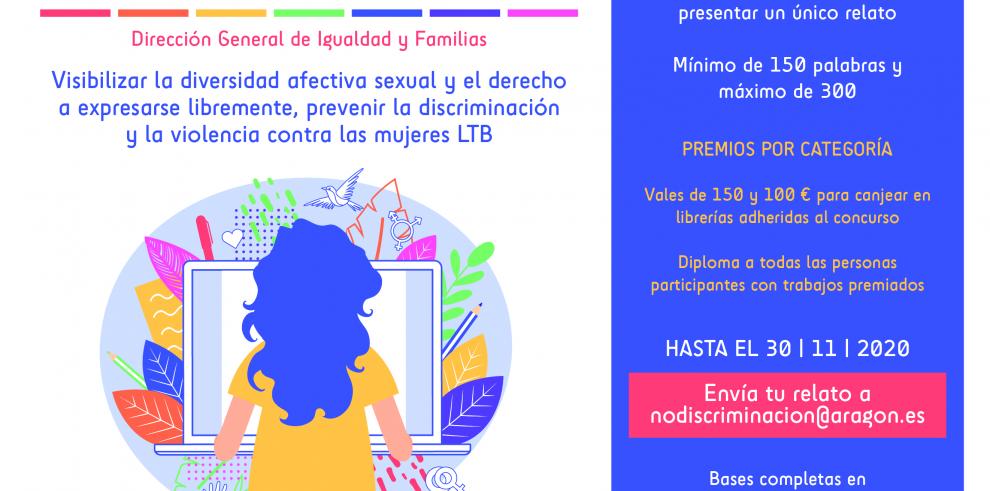 La Dirección General de Igualdad y Familias del Gobierno de Aragón lanza el concurso de microrrelatos ‘Iguales y Diversas’ con motivo de la celebración del Día de los Derechos Humanos