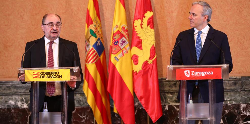 El Gobierno de Aragón y el Ayuntamiento de Zaragoza desbloquean el Consejo Bilateral y cierran acuerdos en materia de financiación, medio ambiente y urbanismo