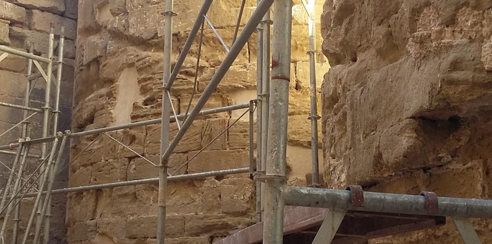 Comienzan los trabajos de restauración de los ábsides de San Pedro el Viejo 