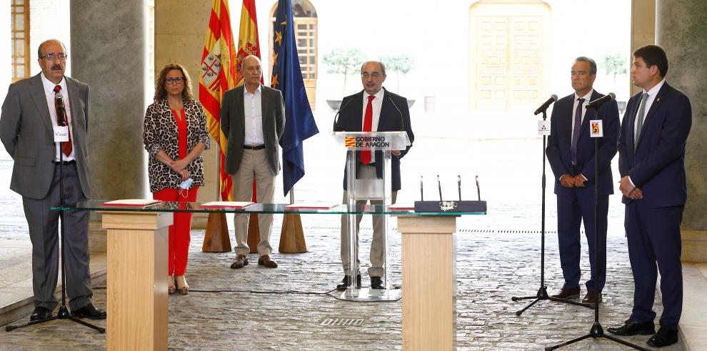 El Gobierno de Aragón y las tres diputaciones provincias aúnan esfuerzos para ser más eficaces en la revitalización del medio rural tras la pandemia