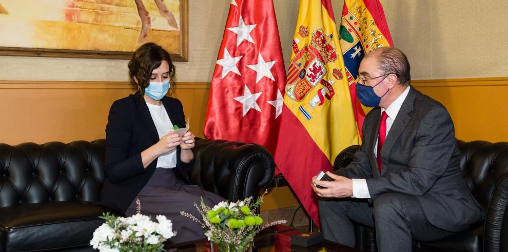 Encuentro institucional entre Aragón y Madrid