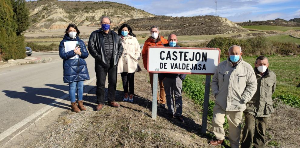 Visita a la carretera A-1102 en Castejón de Valdejasa