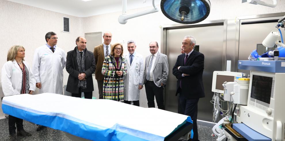 El Hospital Ernest Lluch de Calatayud cuenta ya con un nuevo bloque quirúrgico que permitirá afrontar 3000 intervenciones anuales