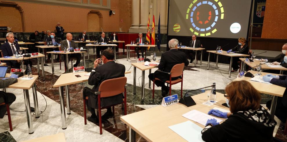 El Gobierno de Aragón trabaja con las pymes para aceleerar la vuelta a la normalidad