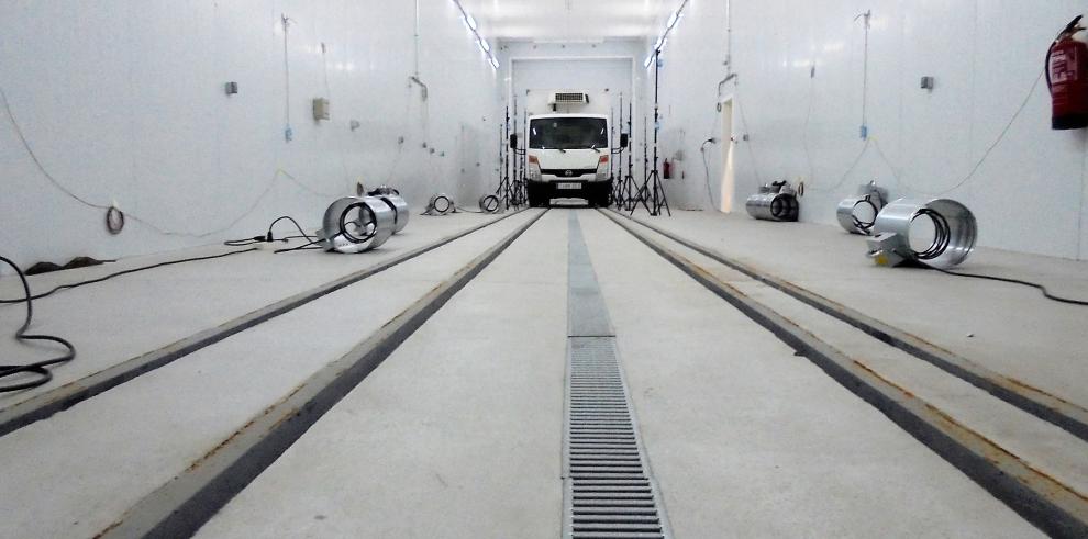 Plaza cuenta ya con el primer túnel de frío de Aragón para el transporte por carretera y ferroviario