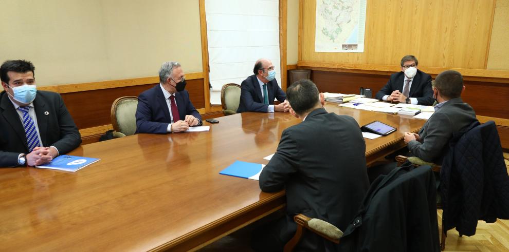 El Gobierno de Aragón y Enagás abordan proyectos conjuntos en materia de hidrógeno verde y gases renovables 