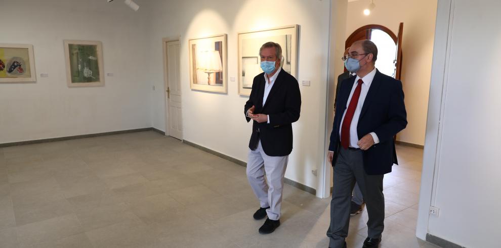 El Presidente de Aragón visita la ampliación del colegio de Aínsa, en el que se han invertido 700.000 euros, y el nuevo Centro de Arte Contemporáneo