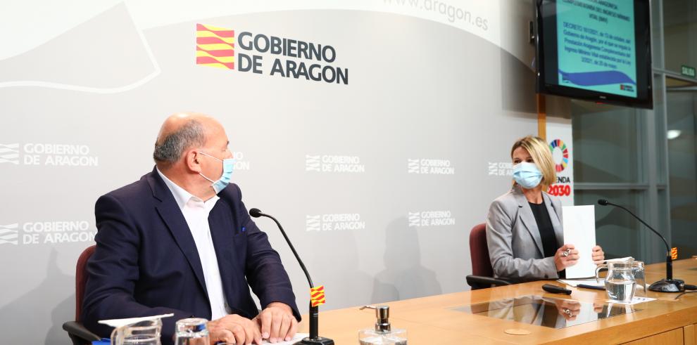 El Gobierno de Aragón pone en marcha la nueva prestación para cubrir situaciones de vulnerabilidad que no recoge el IMV y complementa a todos los perceptores del ingreso estatal con un mínimo de 624 euros anuales