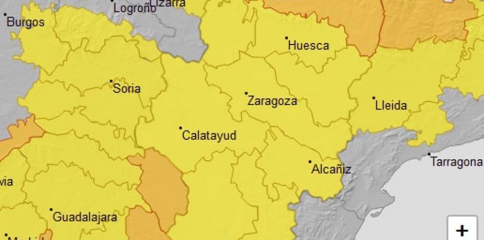 Aviso naranja por temperaturas mínimas en el Pirineo oscense y amarillo en diferentes puntos de Aragón
