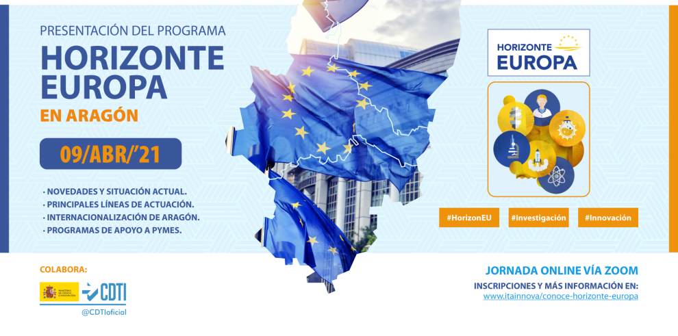 Jornada informativa en Aragón sobre el programa Horizonte Europa de fomento de la investigación y la innovación