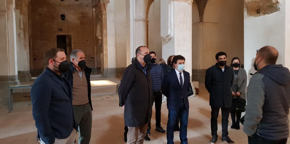 El Gobierno de Aragón mejorará el claustro y el acceso al Monasterio de San Victorián este año  