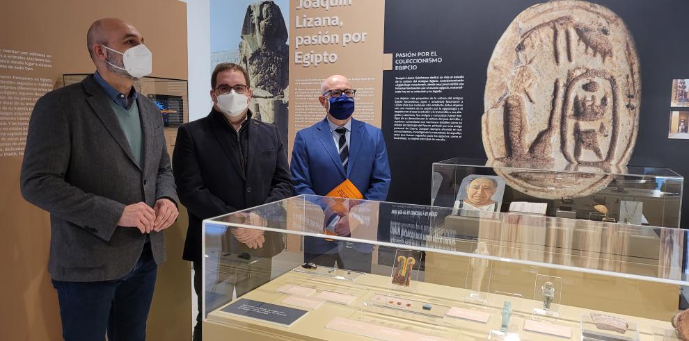 El Museo de Huesca desata su ‘Pasión por Egipto’ con una muestra dedicada al especialista Joaquín Lizana