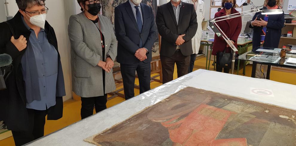 La ESCYRA trabaja en un procedimiento de actuación ante el posible regreso de las pinturas murales de Sijena