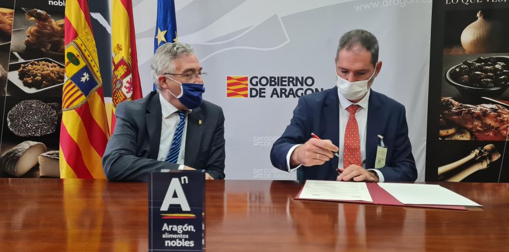El Gobierno de Aragón y Eroski firman un acuerdo para la promoción y desarrollo de los productos agroalimentarios de la región