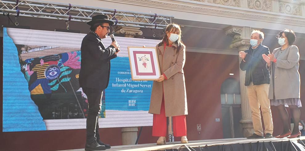 El Hospital Materno Infantil ha recibido uno de los premios Corazón de Oro de Believe in Art