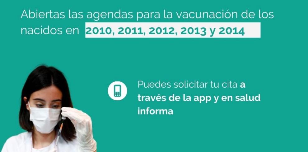 Aragón abre las citas de la vacunación frente al COVID-19 a los niños nacidos en 2013 y 2014